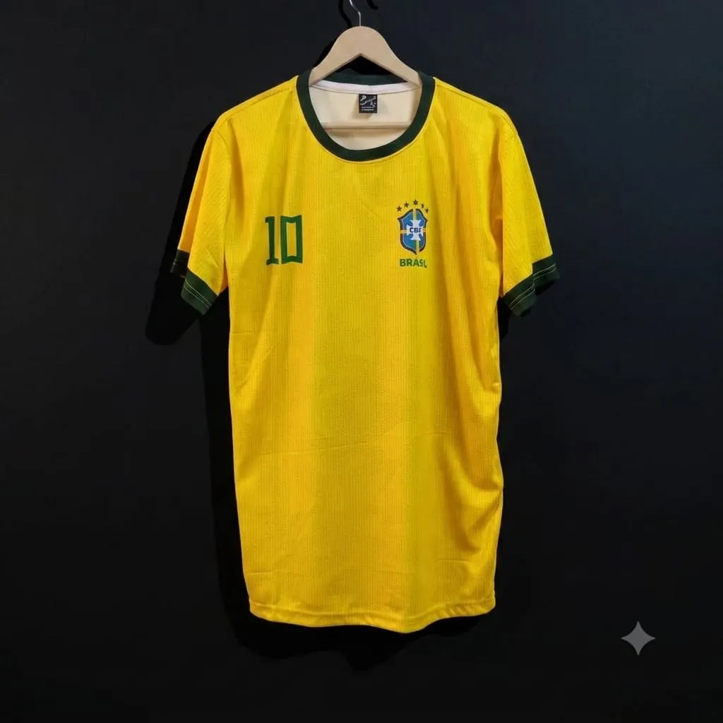 retro Brazil football jersey